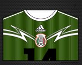 Camiseta del mundial de fútbol 2014 de México