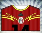 Camiseta del mundial de fútbol 2014 de México