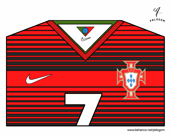 Camiseta del mundial de fútbol 2014 de Portugal