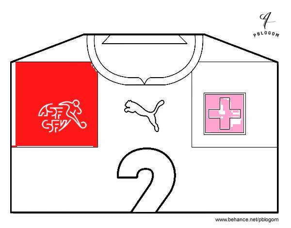 Camiseta del mundial de fútbol 2014 de Suiza