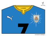 Camiseta del mundial de fútbol 2014 de Uruguay