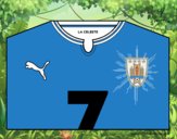 Camiseta del mundial de fútbol 2014 de Uruguay