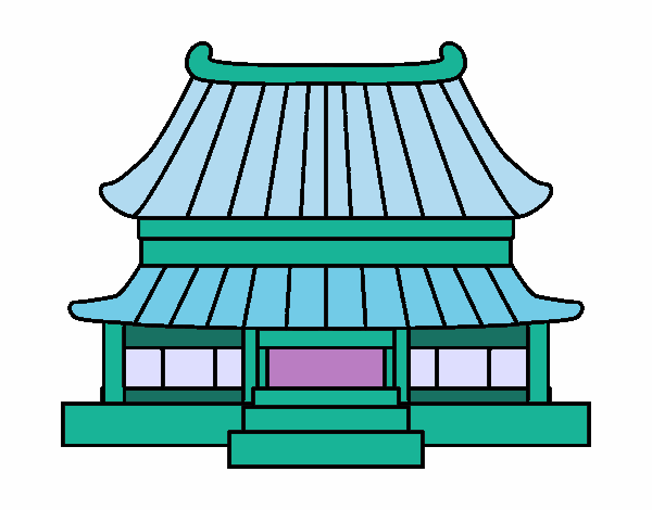 Dibujo de Casa tradicional china pintado por en  el día 26-03-16  a las 01:52:43. Imprime, pinta o colorea tus propios dibujos!