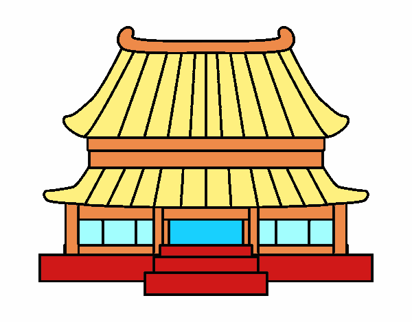 Dibujo de Casa tradicional china pintado por en  el día 26-03-16  a las 01:54:19. Imprime, pinta o colorea tus propios dibujos!