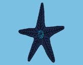 Dibujo Estrella de mar pintado por linda423