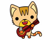 Gato guitarrista