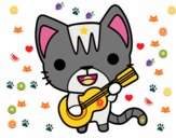 Gato guitarrista