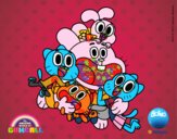 Gumball y amigos contentos