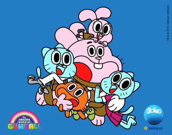 Gumball y amigos contentos