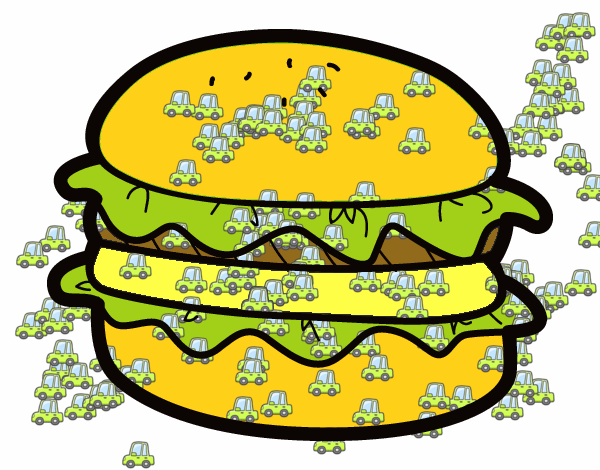 Hamburguesa con lechuga