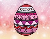 Dibujo Huevo de Pascua decorado pintado por Carmen5