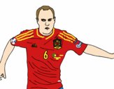 Iniesta con la Selección Española