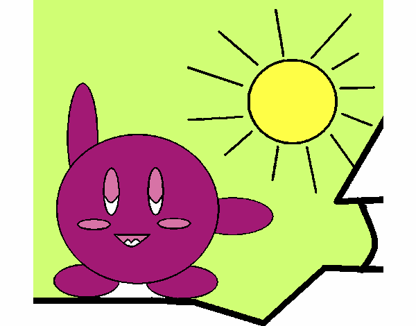 Kirby en un día soleado