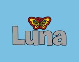 Dibujo Luna nombre pintado por linda423