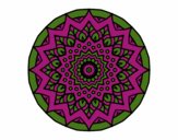 Dibujo Mandala creciente pintado por marianacad