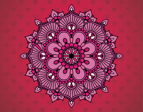 Dibujo Mandala destello floral pintado por sofia04