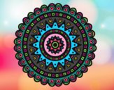 Dibujo Mandala étnica pintado por Ynad 