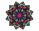 Dibujo Mandala frutal pintado por Ynad 