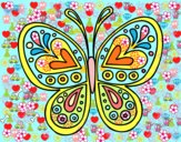 Dibujo Mandala mariposa pintado por LUISA213
