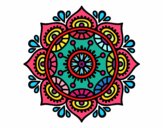 Dibujo Mandala para relajarse pintado por fabimari