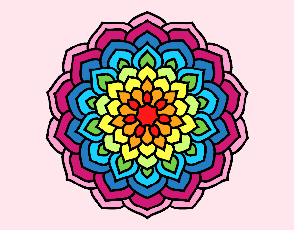 Mandala pétalos de flor