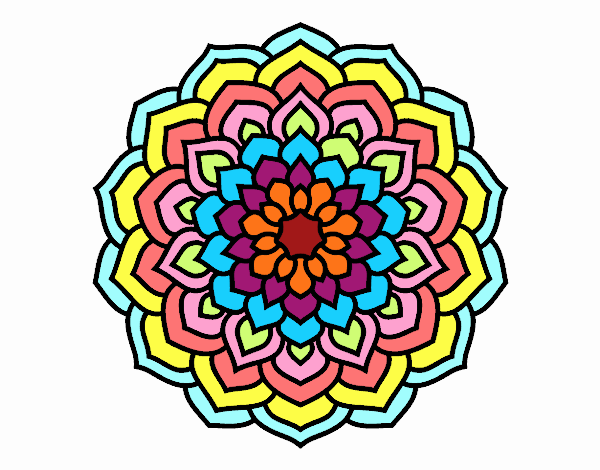 Mandala pétalos de flor