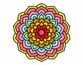 Dibujo Mandala pétalos de flor pintado por laflacadh