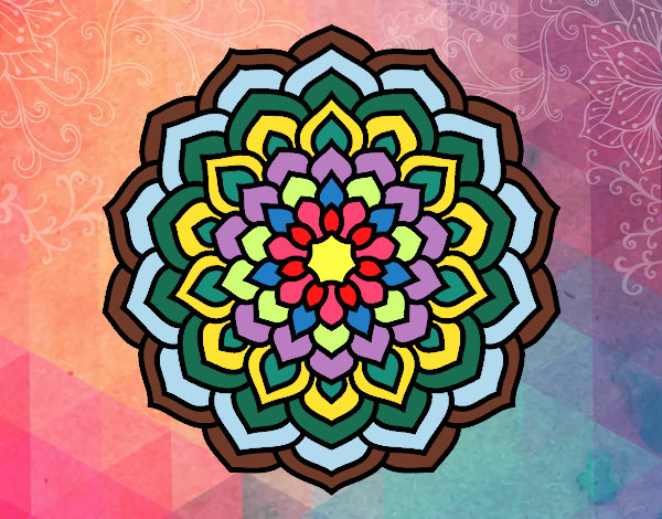 Mandala pétalos de flor