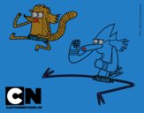 Mordecai y Rigby karatekas