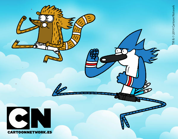 Mordecai y Rigby karatekas