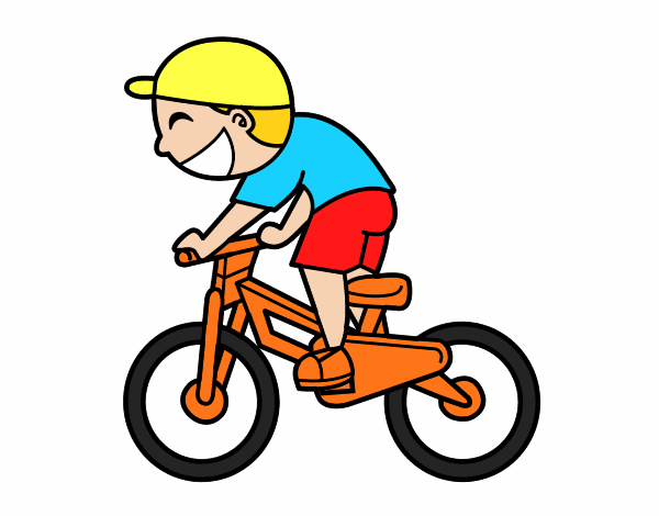 Niño ciclista