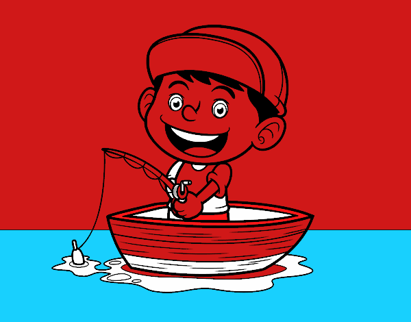 Niño pescando