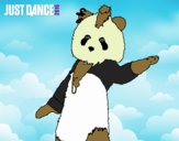 Dibujo Oso Panda Just Dance pintado por loveloveve