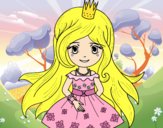 Dibujo Princesa primavera pintado por sofia04