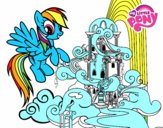 Rainbow Dash en su palacio