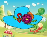 Sombrero con flores