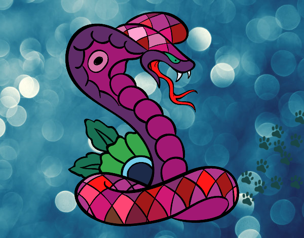 la serpiente morada