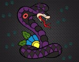 Dibujo Tatuaje de cobra pintado por Dylan-Nava