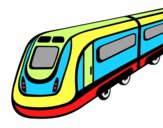 Dibujo Tren de alta velocidad pintado por carlosvill
