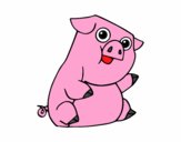 Dibujo Un cerdo  pintado por macheli