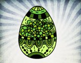 Dibujo Un huevo de Pascua floral pintado por Nubiasina
