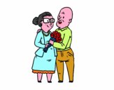 Abuelos enamorados