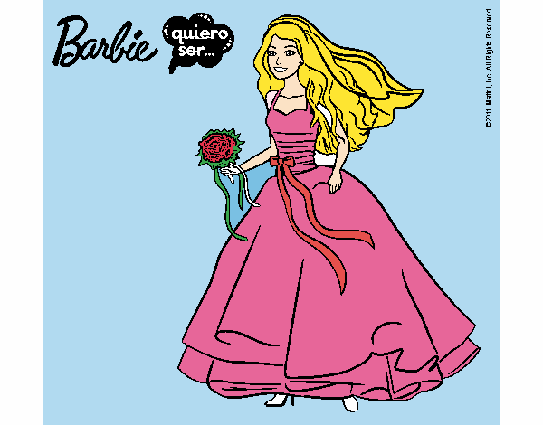 Barbie vestida de novia