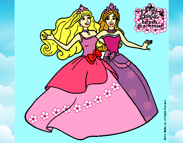 Barbie y su amiga súper felices