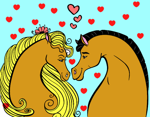 Caballos enamorados