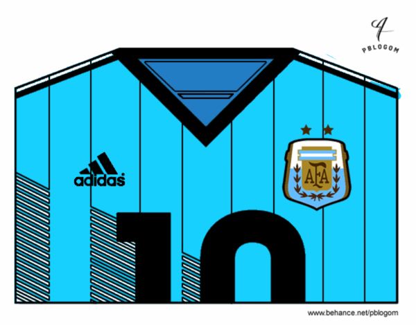 Camiseta del mundial de fútbol 2014 de Argentina