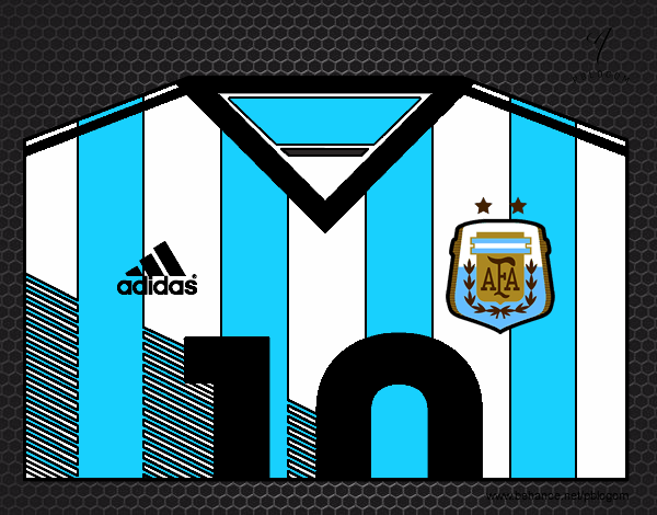 Camiseta del mundial de fútbol 2014 de Argentina