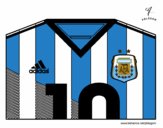 Camiseta del mundial de fútbol 2014 de Argentina