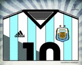 Camiseta del mundial de fútbol 2014 de Argentina