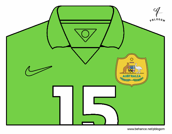 Camiseta del mundial de fútbol 2014 de Australia